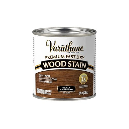 Varathane Premium Fast Dry Early American Wood Stain - color: Early American, size: 0.25 Quart (Pack of 1)