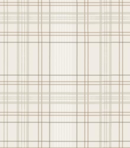 Peel and Stick Wallpaper Check Plaid Boho Neutral - Self Adhesive Waterproof Vinyl Wallpaper for Walls, Kitchen Backsplash, Bathroom, Bedroom, Rentals (Light, 17.3" X 118.11") - color: Light, size: 17.3" X 118.11"