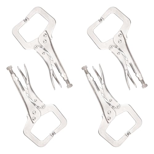4 Pack 11 Inch Locking C Clamp, Heavy Duty 11 Inch C Clamp Locking Pliers for Home Improvement, Welding Tasks & Workshop - size: 4 Pack 11 Inch