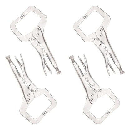 4 Pack 11 Inch Locking C Clamp, Heavy Duty 11 Inch C Clamp Locking Pliers for Home Improvement, Welding Tasks & Workshop - size: 4 Pack 11 Inch