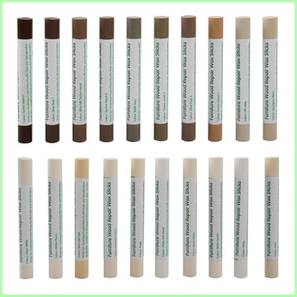 Furniture Markers Touch Up, 20 Colors Wood Filler Sticks- Wood Veneer Series - color: Wood Veneer Series