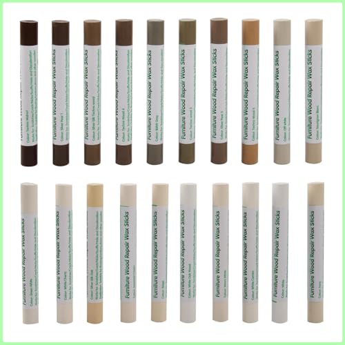 Furniture Markers Touch Up, 20 Colors Wood Filler Sticks- Wood Veneer Series - color: Wood Veneer Series