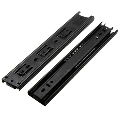1 Pairs Ball Bearing Drawer Slides, 8 10 12 14 16 Inchs Furniture Drawer Slides 3 Folds Extension Soft Close Guide Rail for Dresser, Cabinet, Kitchen(8in)