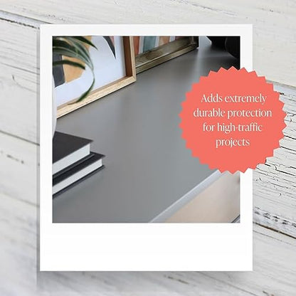 Clear Coat Pint (16oz) - Eco-Friendly Clear Satin Sheen Top Coat for Chalk Style Wood Furniture Paint, Non-Yellowing Waterproof Finish, Easy Application - size: 16 Fl Oz (Pack of 1)