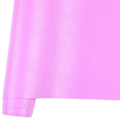 Ramya Faux Leather Sheets Roll 12" X 53"(30cm X 135cm) Upholstery Faux Leather Suitable for Handmade DIY, Earrings, Hair Clips, Sewing Crafts Projects (Light Purple) - color: Light Purple