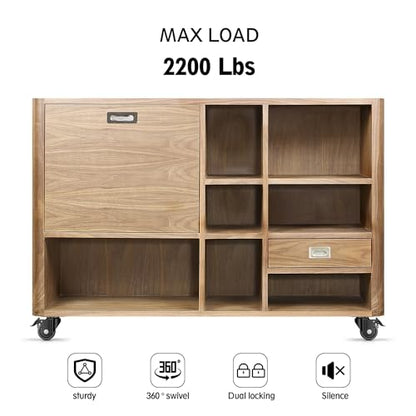 2 Inch Caster Wheels, Casters Set of 4, Heavy Duty Casters Load 2200lbs, Locking Swivel Plate Industrial Casters, Low Gravity Center Castor for Furniture and Workbench - style: 2 Inch