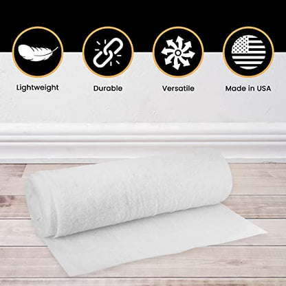 AK TRADING CO. 36 Inch Wide Bonded Dacron Upholstery Grade Polyester Batting - Cushion Support, Quilting Supplies, Furniture Upholstery, Craft Projects, Durable (1 Yard) - color: 36 Inch Wide, size: 1 Yard