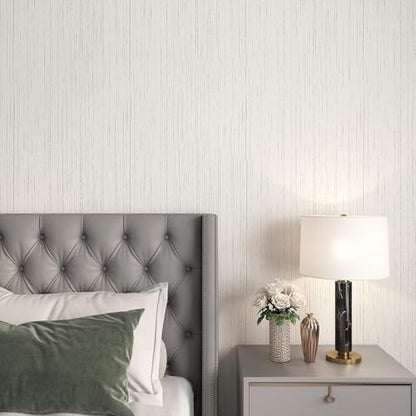 Livelynine Taupe Grasscloth Peel and Stick Wallpaper Textured Neutral Faux Grasscloth Contact Paper 15.8X78.8 Beige Grey Removable Grass Cloth Wallpaper Rolls for Walls Bathroom RV Camper Prepasted - size: 15.8" x 78.8"