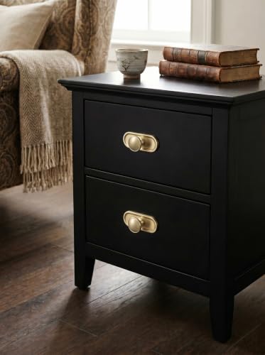 6Pack Champagne Bronze Cabinet Knobs with Backplate Drawer knobs - color: Champagne Bronze, style: Recessed Edge