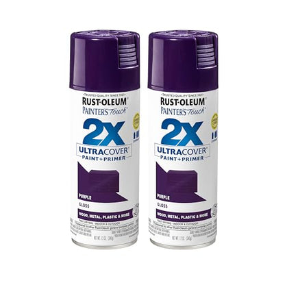 Rust-Oleum Painter's Touch 2X Ultra Cover Spray Paint, Gloss Purple