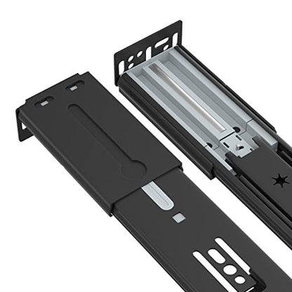 LONTAN 2 Pairs Black Rear Mounting Brackets for 1.77 Inch 45mm Slides - color: Black, size: 1.77 Inch