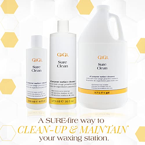 GIGI Sure Clean Surface Cleaner for Warmers, Wax Residue Remover, 16 fl oz - size: 16 Fl Oz (Pack of 1)