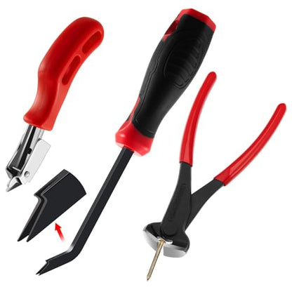 WILLBOND 3 Pcs Heavy Duty Upholstery Staple Remover Tools Set