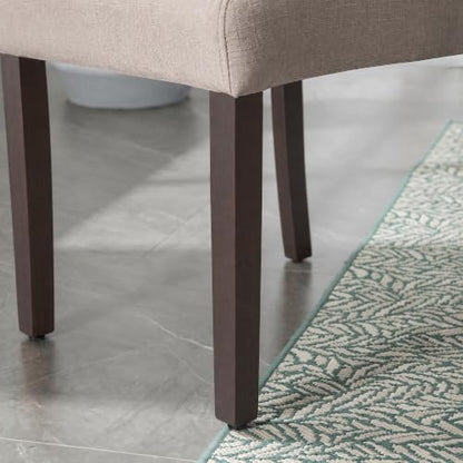 Upholstered Dining Chair Modern Stylish Kitchen Diner Fabric Set of 4 - color: Beige, size: Set of 4