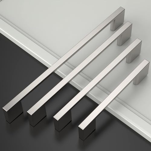 Amerdeco 10 Pack Brushed Satin Nickel Cabinet Pulls 3" - color: Brushed Satin Nickel, size: 3" hole center