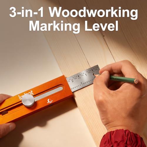 Imbot Leveling Marking Ruler Adjustable for Carpentry Woodworking