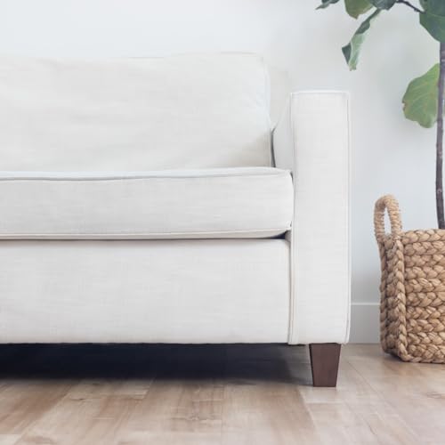 Airy Abode Premium Walnut Square Furniture Legs (Full Install Kit) - Pick Your Size and Color - color: Brown, size: 4 Inches