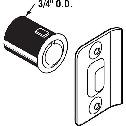 (3 Pack) Brass Plated Closet Door Drive-in Ball Catch with Strike Plate Premium Quality - color: Brass Plated, size: 3 Pack