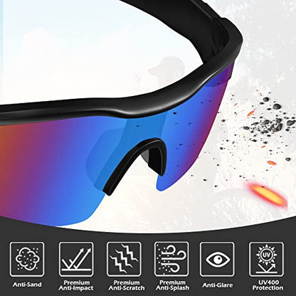 Tinted Safety Glasses for Men, ANSI Z87.1& UV Eye Protection Glasses - color: 12pack-multicolor