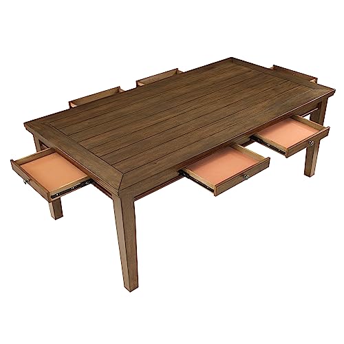 Dining Table Set with Chairs, Kitchen Dining Room Tables Chair,A151 - color: A1, Cherry Wood Traditional