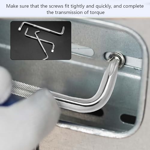 3Pcs Professional Z Shaped Double Head Screwdriver Set Right Angle Short Handle Flathead Screwdriver Kit