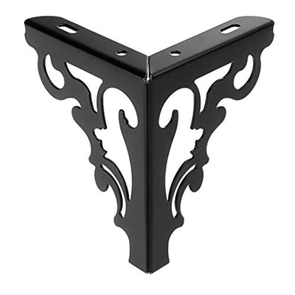 OwnMy 4PCS Metal Furniture Legs Feet, Modern Sofa Cabinet Legs for Repairs - color: Black