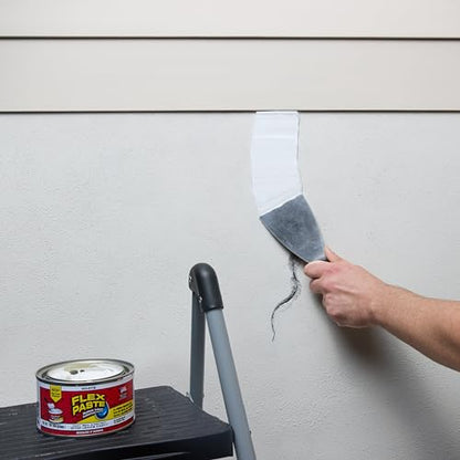 Flex Paste Rubberized Waterproof Sealant Paste, White, Half-Quart, 1-Pack - color: White, size: Half-Quart