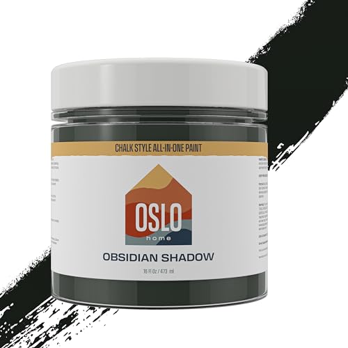 Chalk Style Paint, Black (Obsidian Shadow), Pint, Matte - color: 20) Obsidian Shadow, size: 16 Fl Oz (Pack of 1)