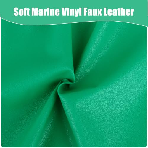 Marine Vinyl Faux Leather,1Yard 36"X54" Boat Auto Upholstery DIY Projects (Green, 36"X54") - color: Green, size: 36"X54"