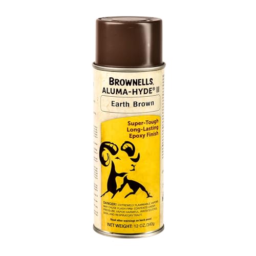 Brownells Aluma-Hyde II Epoxy Based Firearm Finish Spray Coating Protection Paint, Aerosol Can, 12 oz. (340g) Earth Brown - color: Earth Brown