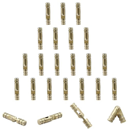 Luomorgo Barrel Hinges, 4x20mm Brass Hidden Hinges, 25 Pcs - size: 4x20mm