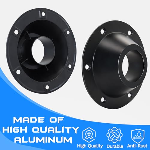 RV Table Base Mount, Camper Aluminum RV Table and Floor Mounting Base - color: Black Aluminum - 4 Pack