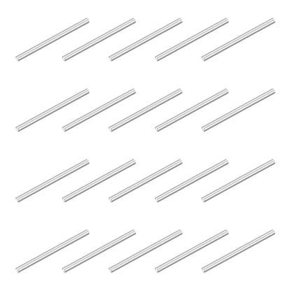 uxcell 120Pcs M1x15mm 304 Stainless Steel Dowel Pin, Cylindrical Shelf Support Peg Pin Parallel Pin Fastener for Mechanical Manufacturing, Industry, Furniture Installation, Silver - size: M1x15mm
