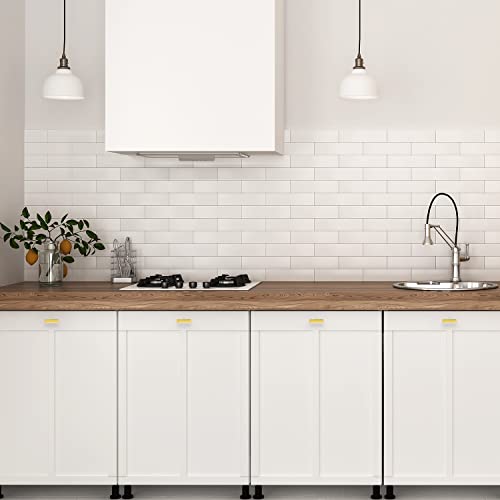 Ravinte Brushed Brass Square Cabinet Handles & Pulls 2 Inch Length 30 Pack - color: Brushed Gold