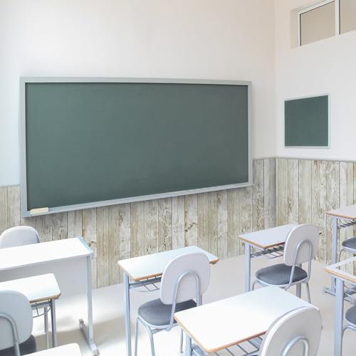 Shiplap Peel and Stick Wallpaper Contact Paper for Bulletin Board Classroom - color: Wood, size: 17.7" x 511"
