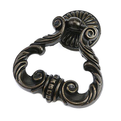 Vintage Antique Bronze Cabinet Pulls French Provincial Drawer Pulls - size: 2.6" Length