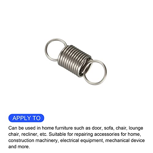 METALLIXITY Extension Spring (0.5x5x15mm/0.02"x0.2"x0.59") 15Pcs, Stainless Steel Tension Spring Wire - for Home Repair Construction Machinery - size: 0.02"x0.2"x0.59"