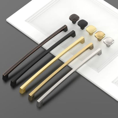Asidrama 10 Pack 12.6 inch Matte Black Kitchen Cabinet Handles - color: Matte Black, size: 12.6" Hole Center(320mm)