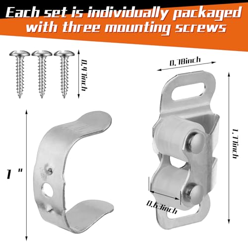 MorningRo 10 Pcs Mobile Home Cabinet Door Catch Double Post Friction Roller Catch Rv Cabinet Latch Closet Door Latch for Rv and Mobile Home