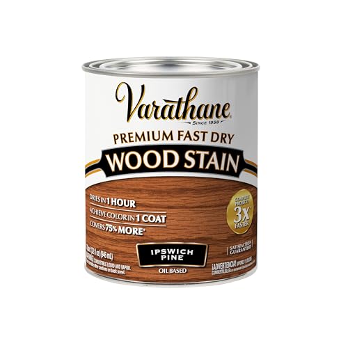 Varathane Premium Fast Dry Ipswich Pine Wood Stain - color: Ipswich Pine, size: 1 Quart (Pack of 1)
