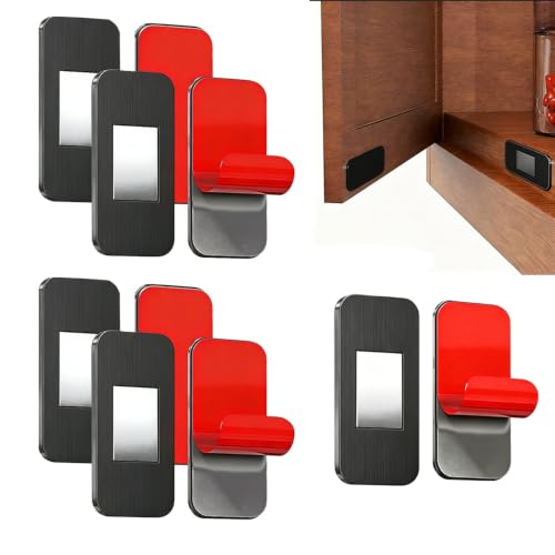 5 Sets Ultra Thin Magnetic Cabinet Catch,No-Drill Adhesive Drawer Magnets
