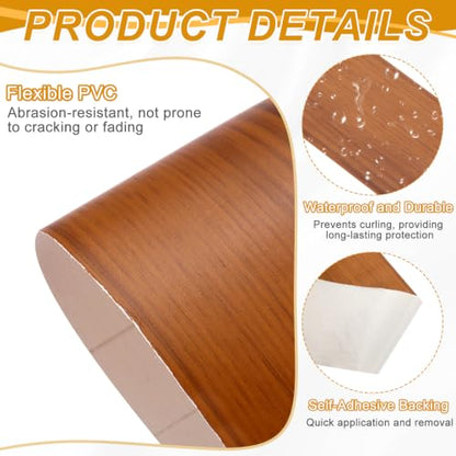 uxcell Wood Grain Repair Tape,2" x33ft Grain Repair Patch,Deep Silk Wood - color: Deep Silk Wood, size: 2 Inch x 33 ft