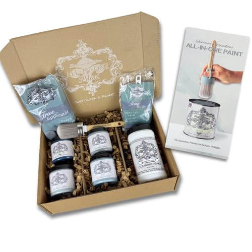 ALL-IN-ONE Paint by Heirloom Traditions, 4 Sample Starter Kit - Blues - color: Blue