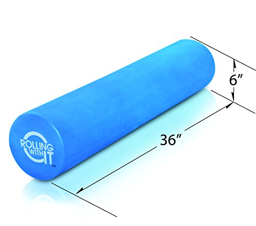 Rolling With It High Density Foam Roller for Physical Therapy - size: 36 x 6 Inch