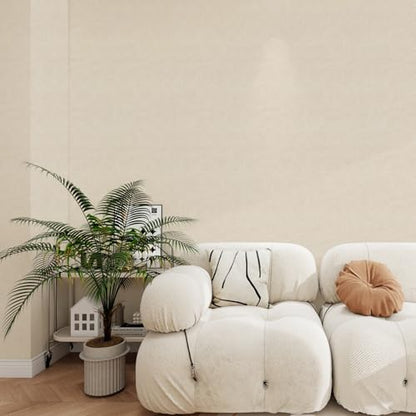 Grasscloth Peel and Stick Wallpaper Khaki Textured Contact Paper, set of 17.3 x 200 Inches Removable Wallpaper for Bedroom, Countertop, Classroom, Cabinet and Drawer, Renter Friendly Wall Paper - color: Khaki, size: 17.3" x 200"
