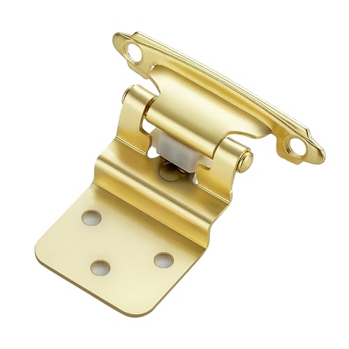 Ravinte 3/8" Inset Gold Cabinet Hinges 60 Pack (30 Pairs) - color: Gold