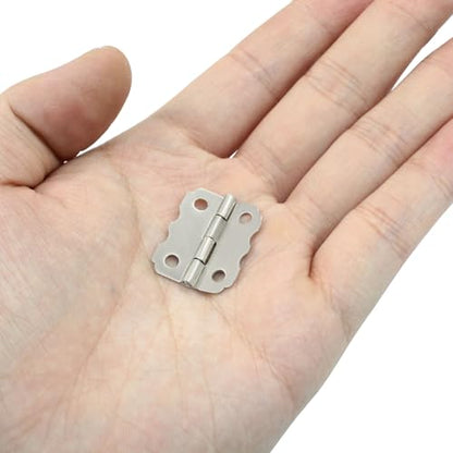 30PCS Small Decorative Hinges, Silver - color: Silver