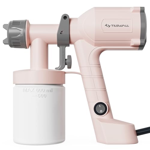 Tilswall Paint Sprayer Dreamer400 Ultra-Light Spray Gun for Painting Pink - color: Light Pink