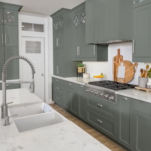 Giani Nuvo Cabinet Paint, Olde Sage (Quart) - color: Olde Sage, style: Quart