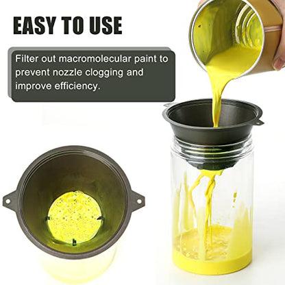 Vesici 30 Pcs Paint Strainer Airbrush Paint Filter 100 mm Reusable Plastic